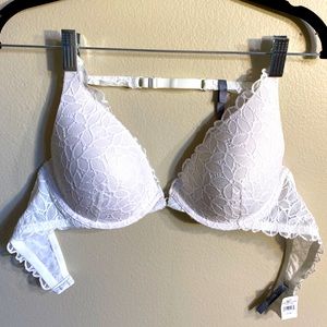 Tags on! Aerie White Lace Adjustable 36C Bralette